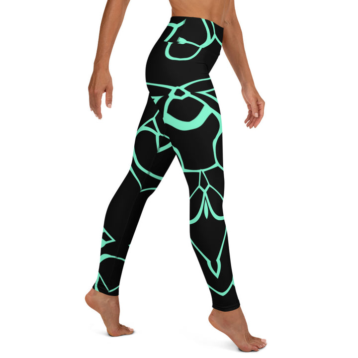 Abstract High Waist Leggings