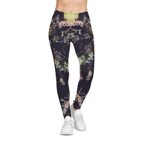 High Waisted Camouflage Yoga Leggings (AOP)