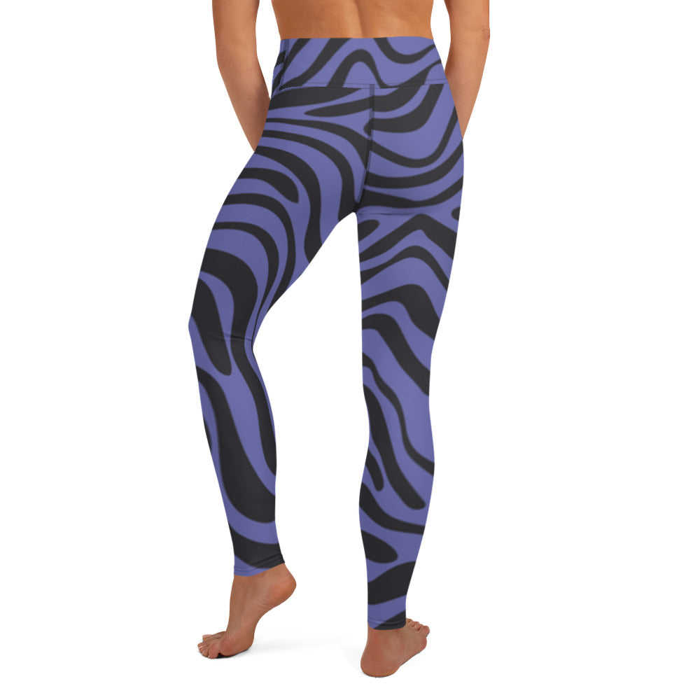 Purple Tiger High Waist Leggings