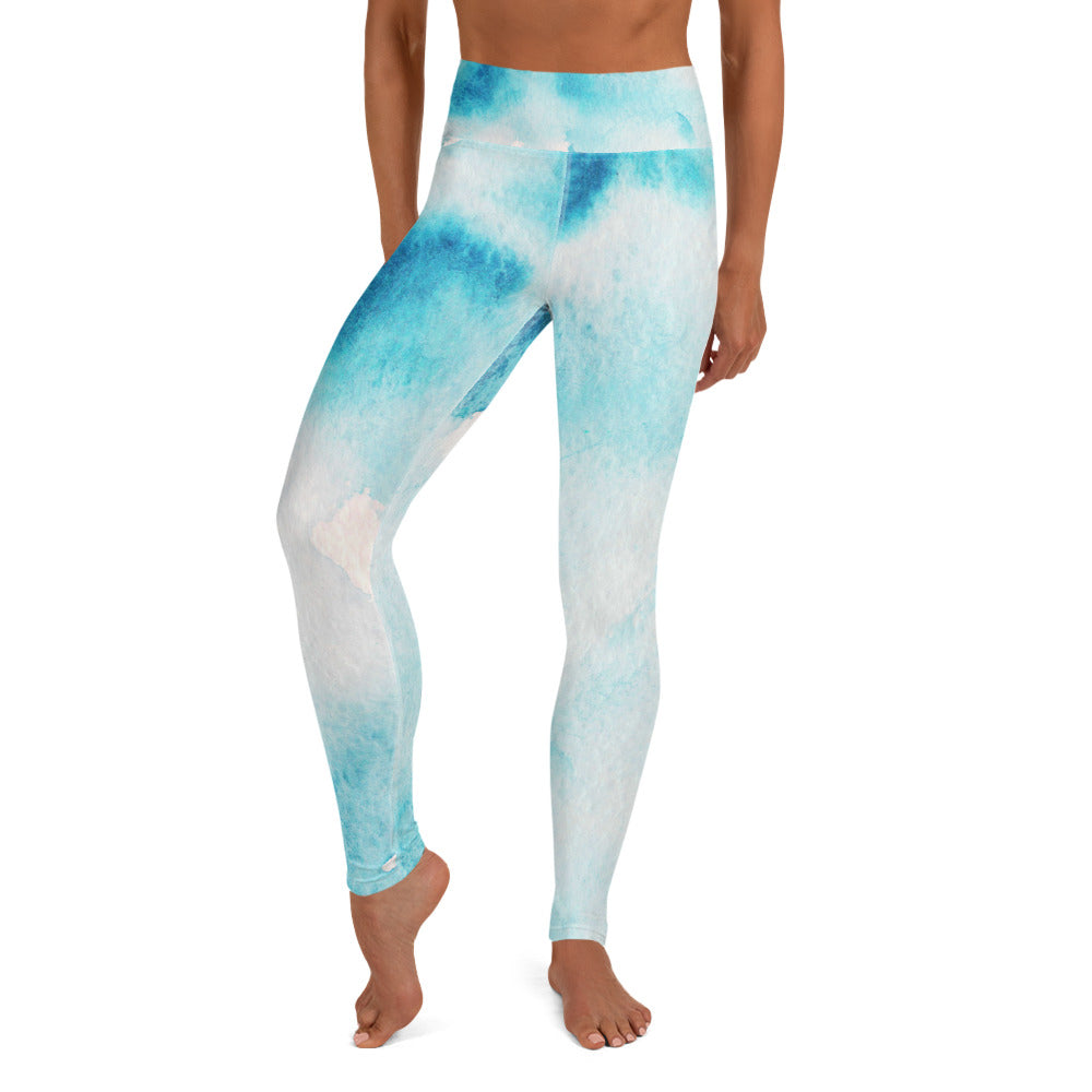 Watercolor High Waist Leggings