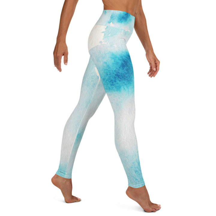 Watercolor High Waist Leggings