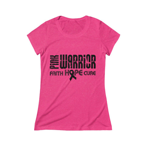 Pink Warrior Women's Breast Cancer Sponge Fleece Wide Neck Sweatshirt