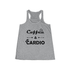 Coffee & Cardio Womens Flowy Workout Racerback Tank Top
