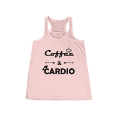 Coffee & Cardio Womens Flowy Workout Racerback Tank Top