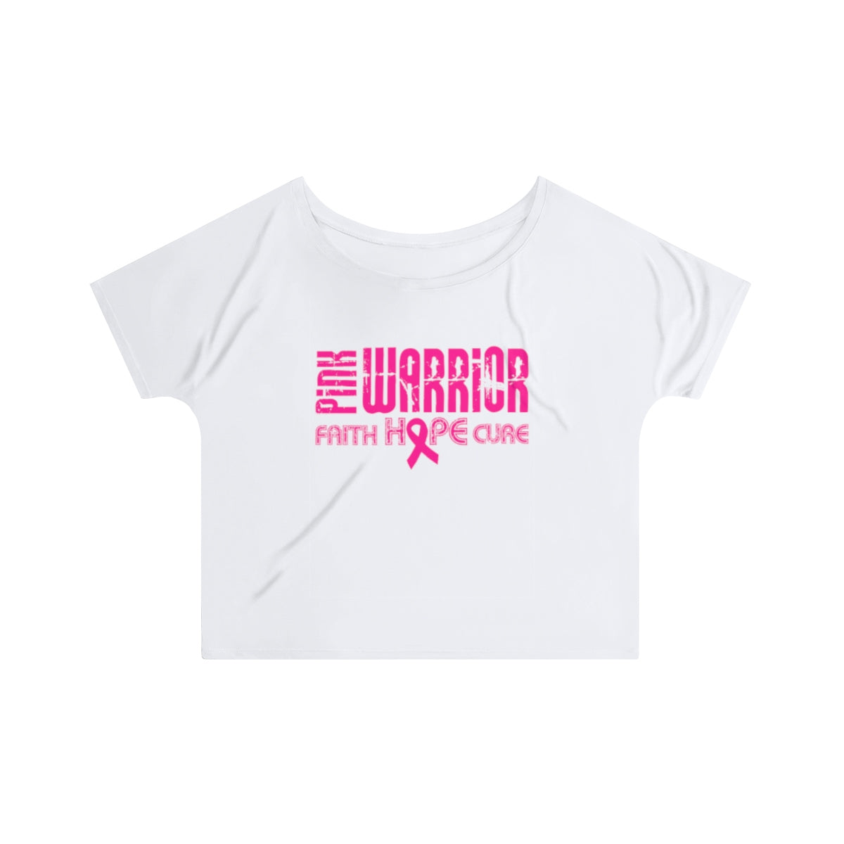 Pink Warrior Women's Breast Cancer Slouchy top