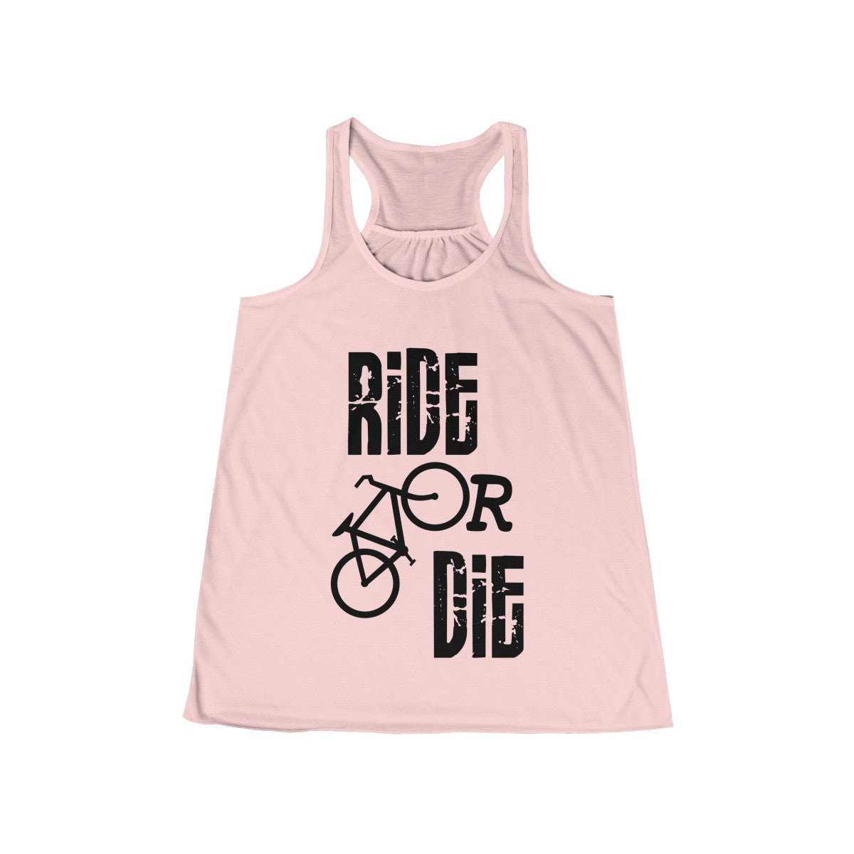 Ride or Die Biking Flowy Racerback Tank