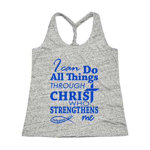 I Can Do All Things Through Christ Bible Verse Womens Scoop Tee
