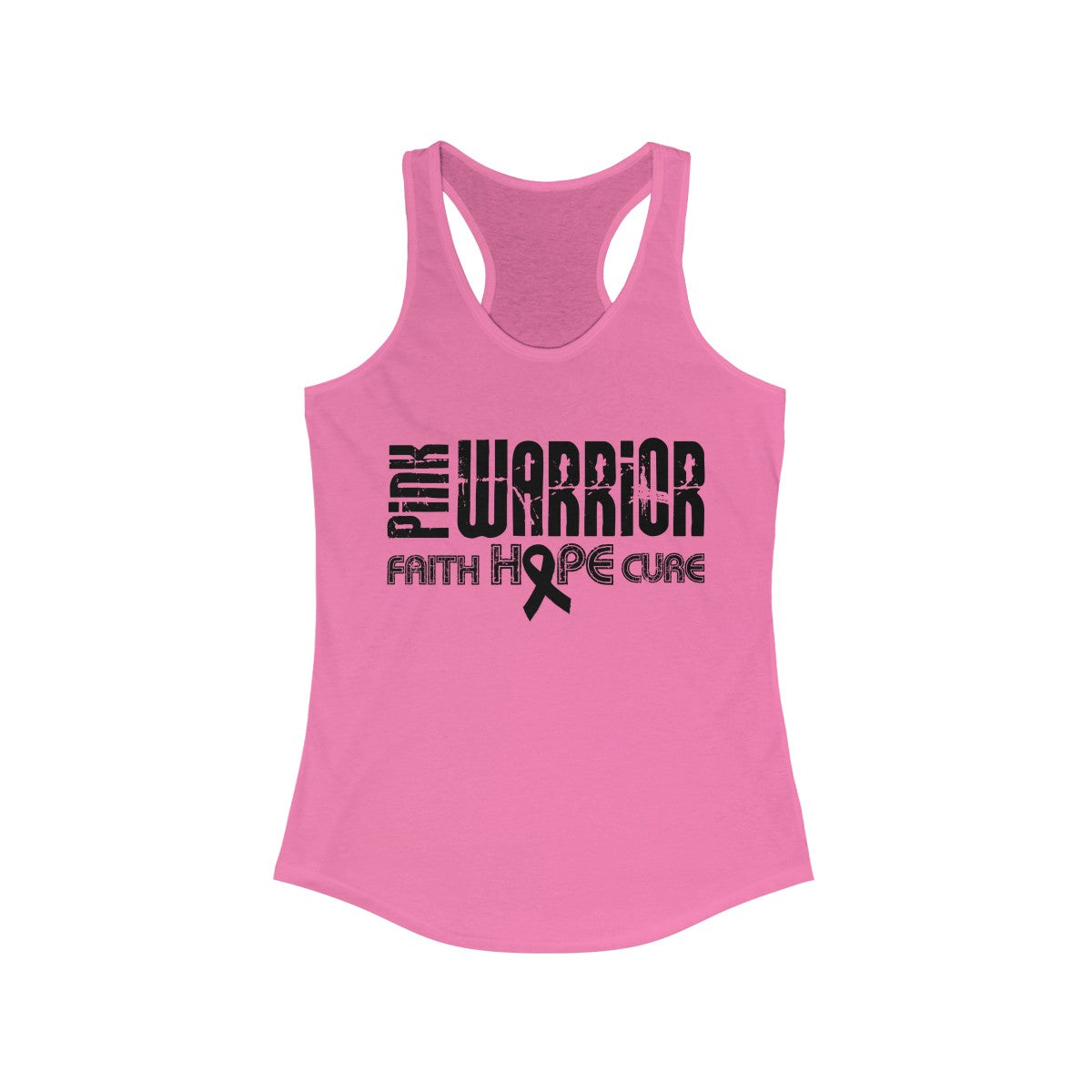 Pink Warrior Women's Breast Cancer Racerback Tank