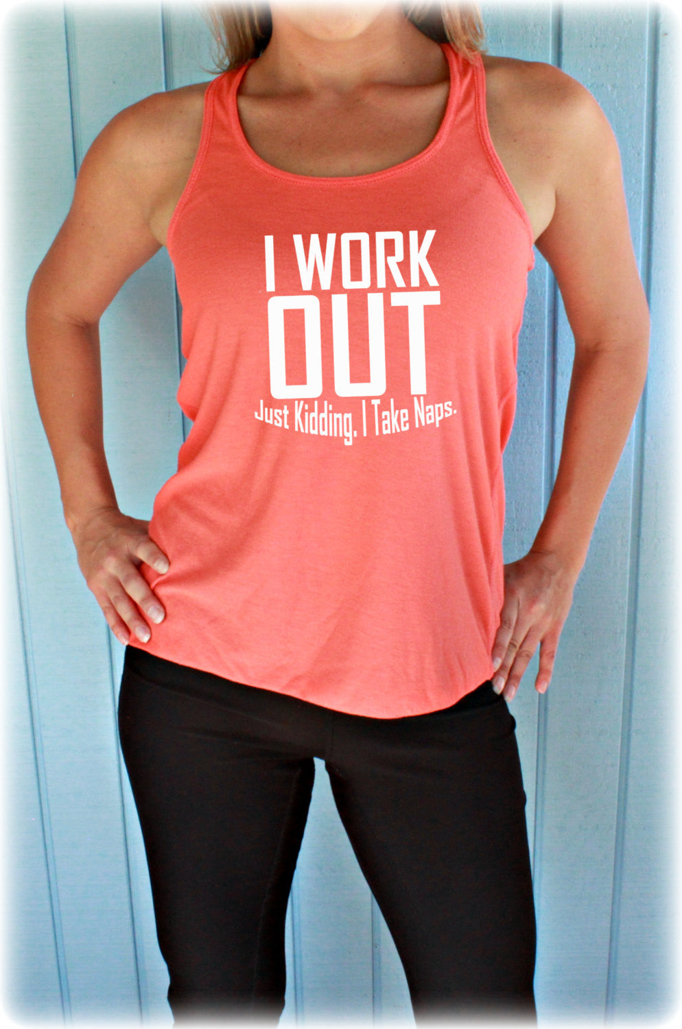 Womens Motivational Workout Tank Top. Fitness Motivation. I Workout. Just Kidding I Take Naps. Workout Clothing.